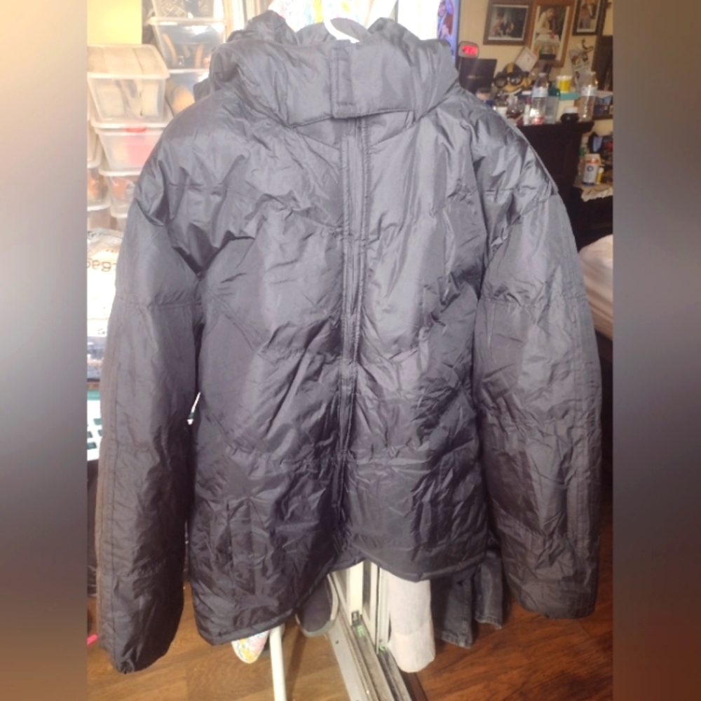 Black puffy jacket